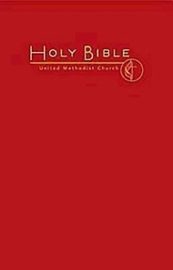 CEB Common English Large Print Pew Bible, Dark Red UMC Emble
