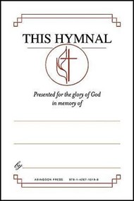 United Methodist Hymnal Bookplates ""In memory of..."" (Pkg