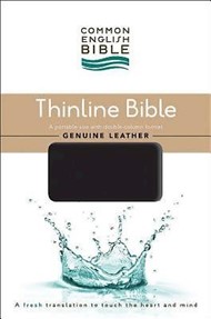CEB Common English Thinline Bible, Genuine Leather Cowhide B