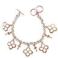 Faith Gear Women's Bracelet - Swirl Cross Gold