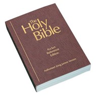 KJV Pocket Reference Bible, Burgundy