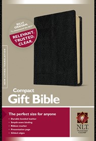 NLT Compact Gift Bible, Black