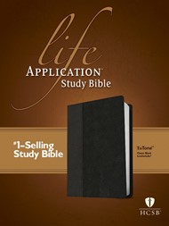 HCSB Life Application Study Bible Tutone Black