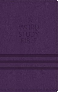 KJV Word Study Bible, Imitation Leather, Purple