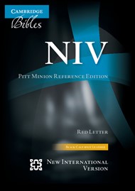 NIV Pitt Minion Reference Edition, Black Calfsplit Leather