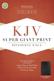 KJV Super Giant Print Reference Bible, Black
