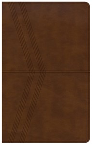 KJV Ultrathin Reference Bible, Brown Deluxe Leathertouch, In