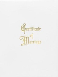 Marriage Certificate Booklet with Traditional Service