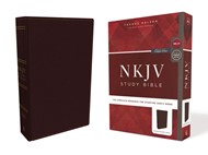 NKJV Study Bible, Burgundy, Comfort Print, Red Letter Ed.