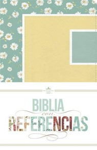 RVR 1960 Biblia con Referencias, margaritas, turquesa/amaril