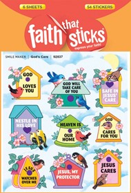 God's Care - Faith That Sticks Stickers