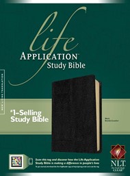 NLT Life Application Study Bible, Black, Indexed