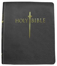 Kjver Thinline Bible/Personal Size-Black Genuine Leather