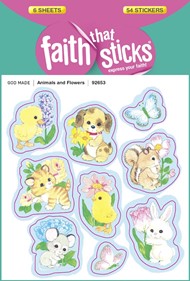 Animals And Flowers - Faith That Sticks Stickers