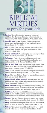 31 Biblical Virtues to Pray for Your Kids (pack of 50)