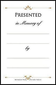 Presented in Memory of Bookplates (Pkg of 48)