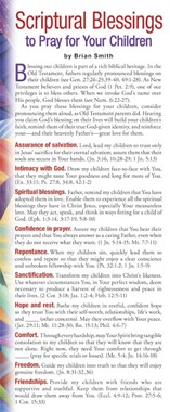 Scriptural Blessings to Pray for Your Children (pack of 50)