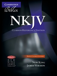 NKJV Clarion Reference Bible, Brown Calfskin Leather