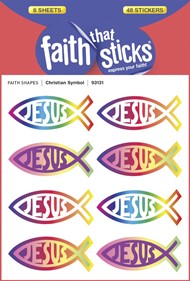 Christian Symbol - Faith That Sticks Stickers