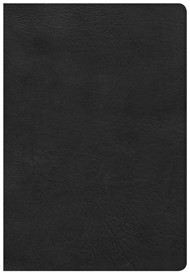 CSB Super Giant Print Reference Bible, Black Leathertouch