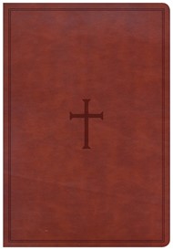 CSB Super Giant Print Reference Bible, Brown Leathertouch