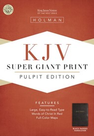 KJV Pulpit Bible, Black Padded Hardcover