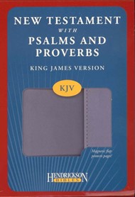 KJV New Testament with Psalms & Proverbs Magnetic Flap Lilac