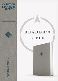 CSB Reader's Bible, Gray Cloth Over Board