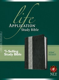 NLT Life Application Study Bible Tutone Black/Vintage
