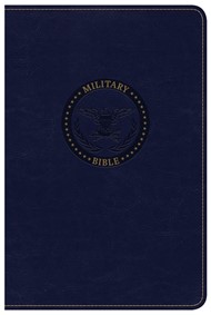 CSB Military Bible, Navy Blue Leathertouch