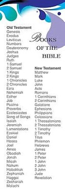 Deep Blue Books of the Bible List Bookmark (Pkg of 25)