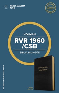 RVR 1960/CSB Biblia bilingüe, negro imitación piel