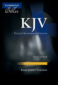 KJV Pocket Reference Bible with Zip, Black Morocco Leather