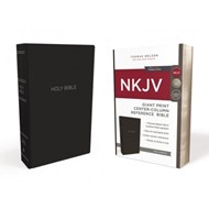 NKJV Reference Bible, Black, Giant Print, Red Letter Editon