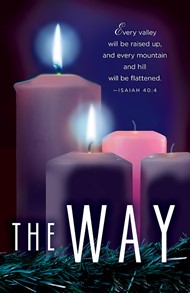 The Way Advent Candle Sunday 2 Bulletin (Pkg of 50)