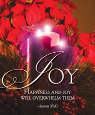 Joy Advent Candle Sunday 3 Bulletin, Large (Pkg of 50)