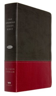 NKJV Jeremiah Study Bible,  Charcoal/Burgundy Leatherlux