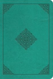 ESV Value Large Print Compact Bible TruTone, Teal, Ornament