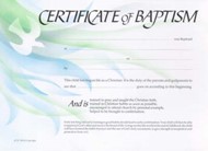 Baptism Certificate Dove (Pack of 20)