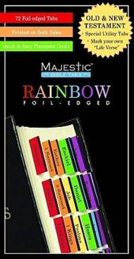Bible Index Tabs Rainbow