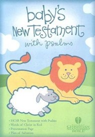 HCSB Baby's New Testament With Psalms, Light Blue Imitation