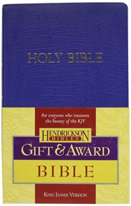 KJV Gift & Award Bible, Imitation Leather, Blue