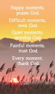 Happy Moments Prayer Card