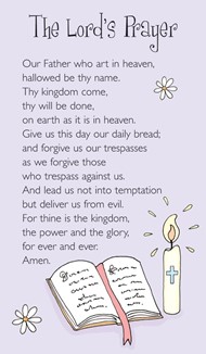 Lords Prayer Prayer Card (pack of 20)