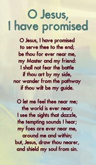 O Jesus, I Have Promised Prayer Cards