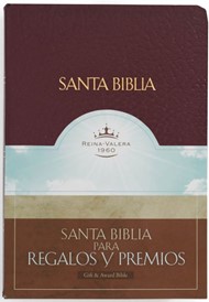 RVR 1960 Biblia para Regalos y Premios, borgoña imitación pi