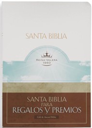 RVR 1960 Biblia para Regalos y Premios, blanco imitación pie