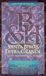 RVR 1960 Biblia Letra Grande con Referencias, negro imitació