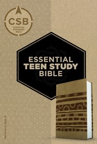 CSB Essential Teen Study Bible, Personal Size, Aztec Leather