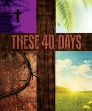 These 40 Days Images Lent Bulletin, Large (Pkg of 50)